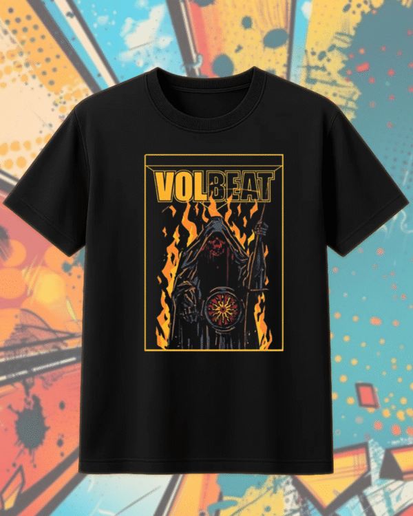 Volbeat x Metal Hammer Issue 401 Hoodie – Exclusive Fire Reaper Graphic, Heavy Metal Band Merch