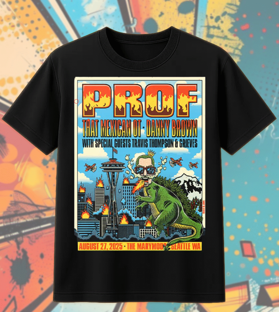 PROF 2025 Seattle Concert Merch – Marymoor Park T-Shirt, Hoodie, Tank Top, Sweatshirt & Long Sleeve