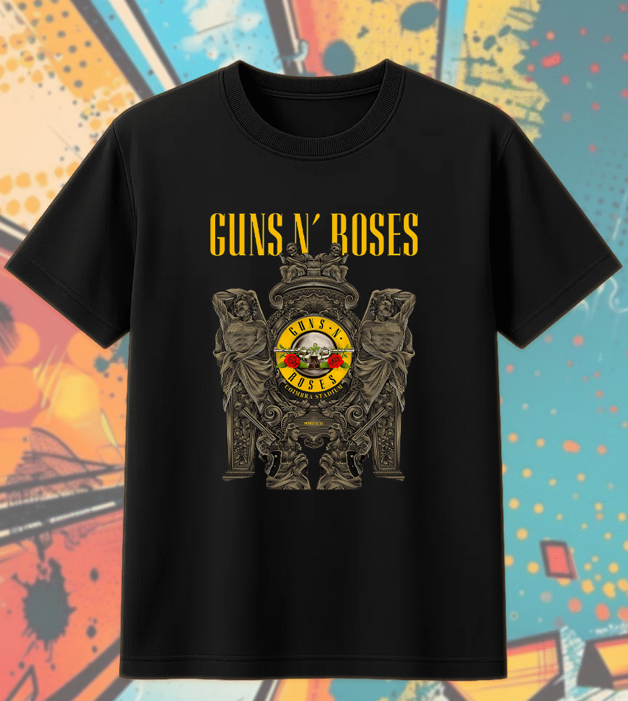 Guns N’ Roses Coimbra Tour 2025 T-Shirt – Portugal Concert Graphic Tee