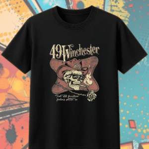 49 Winchester Tulsa 2025 Skull & Rose Tour Shirt or Hoodie – That Old Familiar Feelin’s Settin’ In