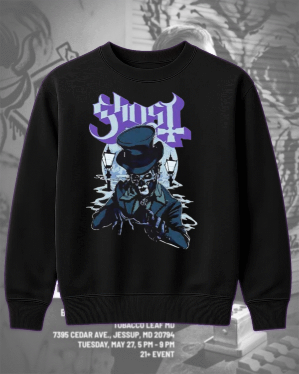 Ghost Skeletour World Tour 2025 – Two-Sided T-Shirt, Hoodie, Sweatshirt, Long Sleeve, Tank Top | Praha Czechia May 11 Exclusive Pop-Up Shop - Image 8