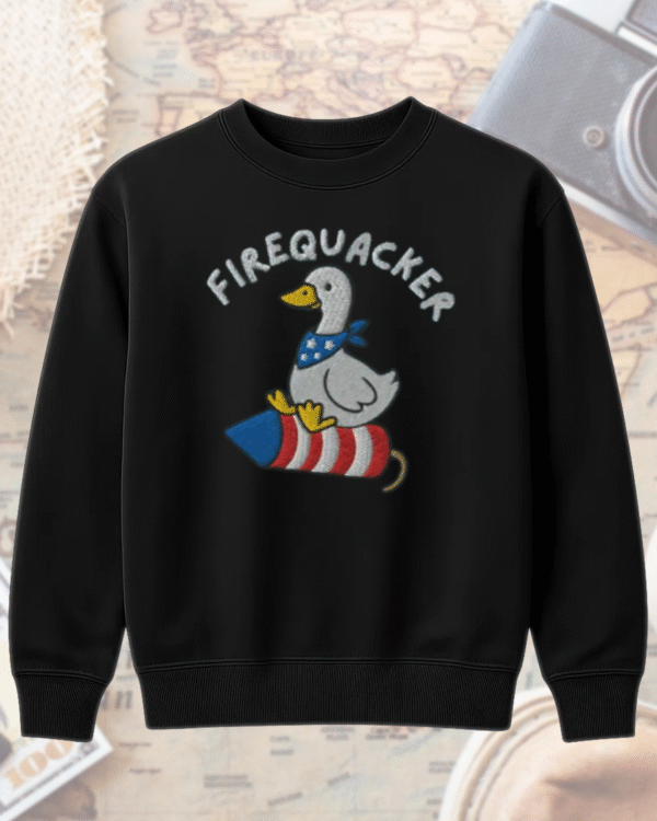 Embroidered Silly Goose 4th of July Shirt – Comfort Colors Patriotic Tee, Hoodie, Tank Top, Sweatshirt, Long Sleeve – USA Gift for Her - Image 11