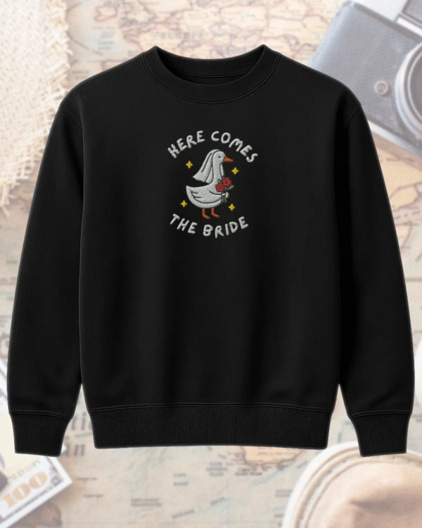 Embroidered Silly Goose Bride Shirt – Funny Bride To Be Wedding Shirt – Embroidered Tee, Hoodie, Tank, Long Sleeve, Sweatshirt - Image 8