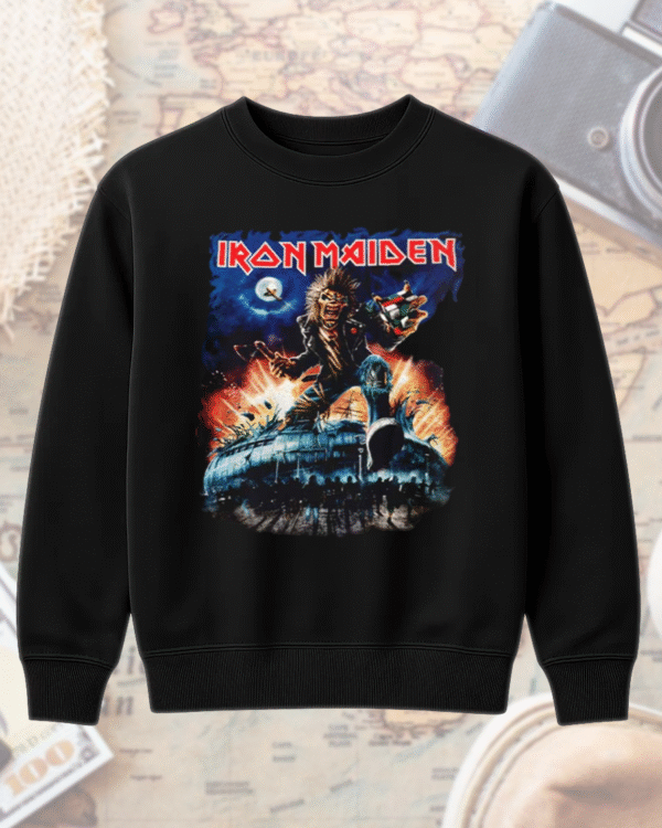 Iron Maiden Run For Your Lives World Tour 2025 Budapest T-Shirt, Hoodie, Long Sleeve, Sweatshirt & Tank Top – Two-Sided Merch (May 27–28 | Budapest Arena) - Image 4