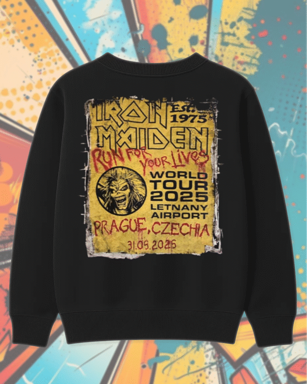 Iron Maiden Run For Your Lives World Tour 2025 – Prague May 31 Venue Tee – Two-Sided Eddie vs Devil Shirt, Hoodie, Long Sleeve, Tank Top - Image 9
