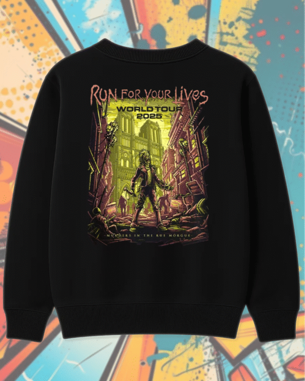 Iron Maiden Run For Your Lives World Tour 2025 – Wrathchild & Murders In The Rue Morgue Two-Sided Shirt, Hoodie, Long Sleeve, Tank Top - Image 9