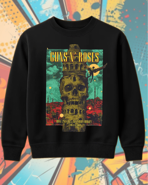 Guns N’ Roses Istanbul 2025 T-Shirt / Hoodie / Sweatshirt / Long Sleeve / Tank Top – Tupras Stadium June 2 Concert Merch - Image 9