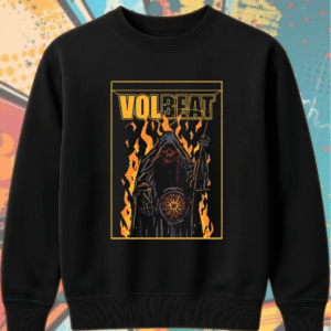 Volbeat x Metal Hammer Issue 401 Hoodie – Exclusive Fire Reaper Graphic, Heavy Metal Band Merch
