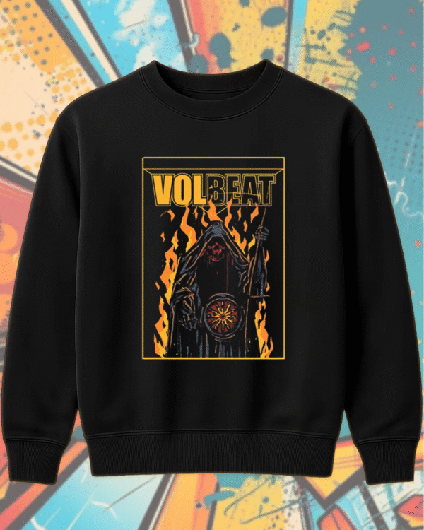 Volbeat x Metal Hammer Issue 401 Hoodie – Exclusive Fire Reaper Graphic, Heavy Metal Band Merch