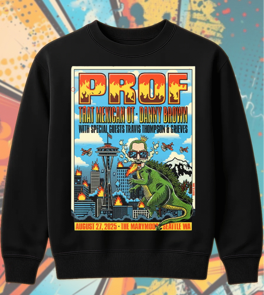 PROF 2025 Seattle Concert Merch – Marymoor Park T-Shirt, Hoodie, Tank Top, Sweatshirt & Long Sleeve
