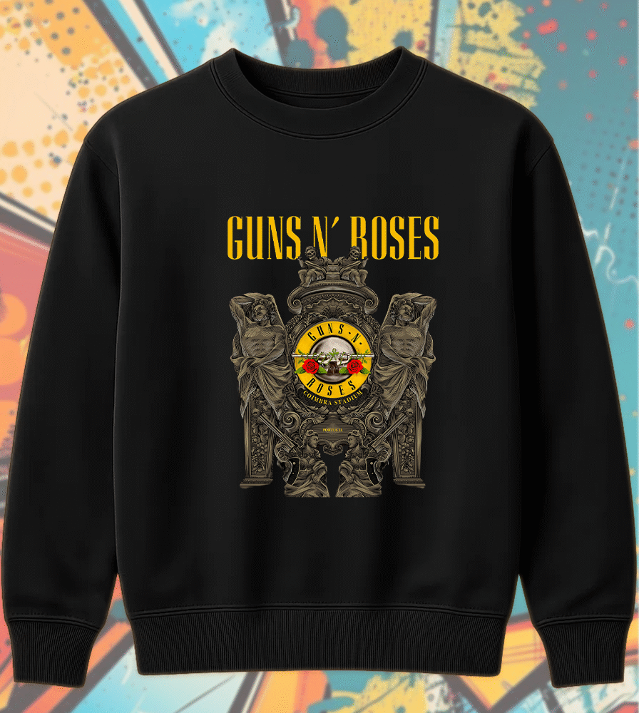 Guns N’ Roses Coimbra Tour 2025 T-Shirt – Portugal Concert Graphic Tee