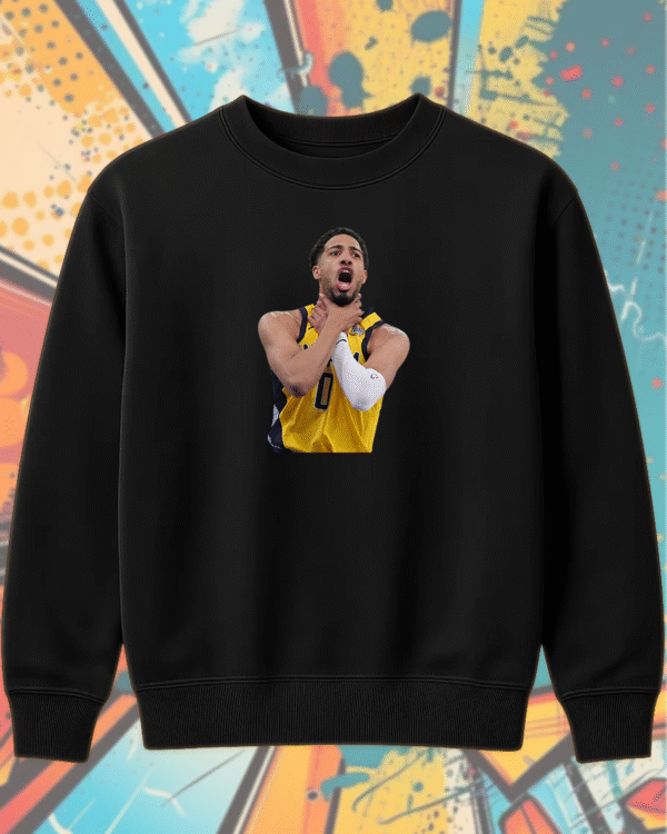 Tyrese Haliburton NBA Playoffs 2025 Shirt – Choke Celebration T-Shirt, Hoodie, Sweatshirt, Tank Top, Long Sleeve - Image 3