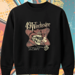 49 Winchester Tulsa 2025 Skull & Rose Tour Shirt or Hoodie – That Old Familiar Feelin’s Settin’ In