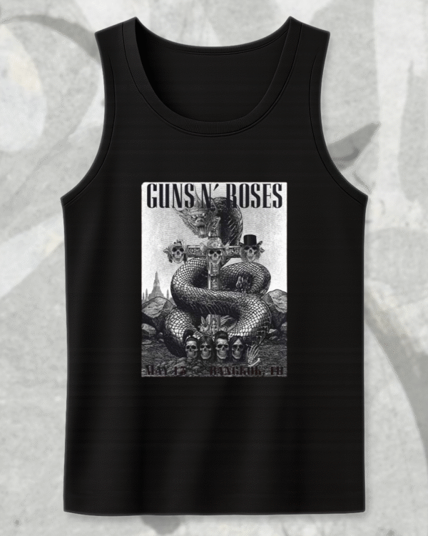 Guns N’ Roses Bangkok 2025 Black Poster T-Shirt / Hoodie / Long Sleeve / Sweatshirt / Tank Top – Thunderdome Stadium Thailand - Image 11