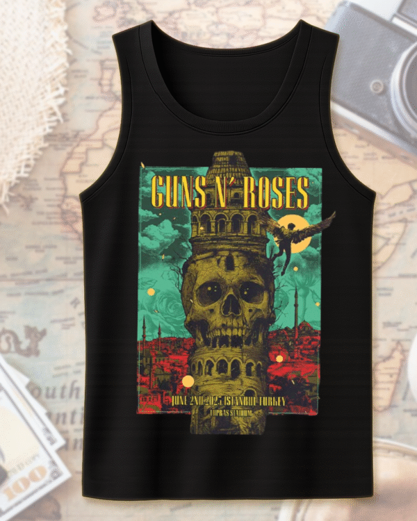 Guns N’ Roses Istanbul 2025 T-Shirt / Hoodie / Sweatshirt / Long Sleeve / Tank Top – Tupras Stadium June 2 Concert Merch - Image 11