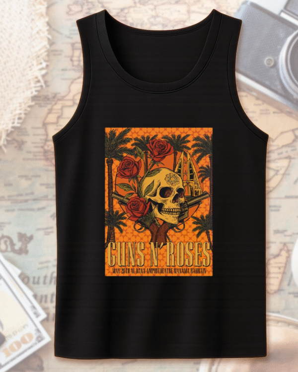 Guns N’ Roses Bahrain 2025 – Unisex T-Shirt / Hoodie / Sweatshirt / Long Sleeve / Tank Top (Al Dana Amphitheatre – May 20) - Image 11