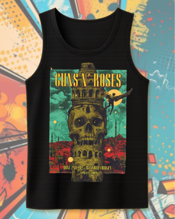 Guns N’ Roses Istanbul 2025 T-Shirt / Hoodie / Sweatshirt / Long Sleeve / Tank Top – Tupras Stadium June 2 Concert Merch - Image 12