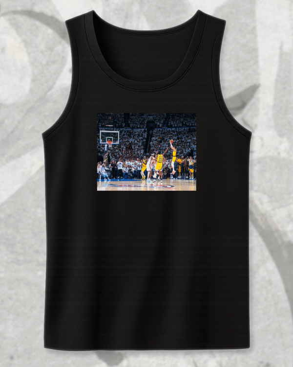 "BIG TIME BUCKET" Tyrese Haliburton Clutch Buzzer-Beater – NBA Playoffs 2025 T-Shirt, Hoodie, Sweatshirt, Tank Top & Long Sleeve - Image 10