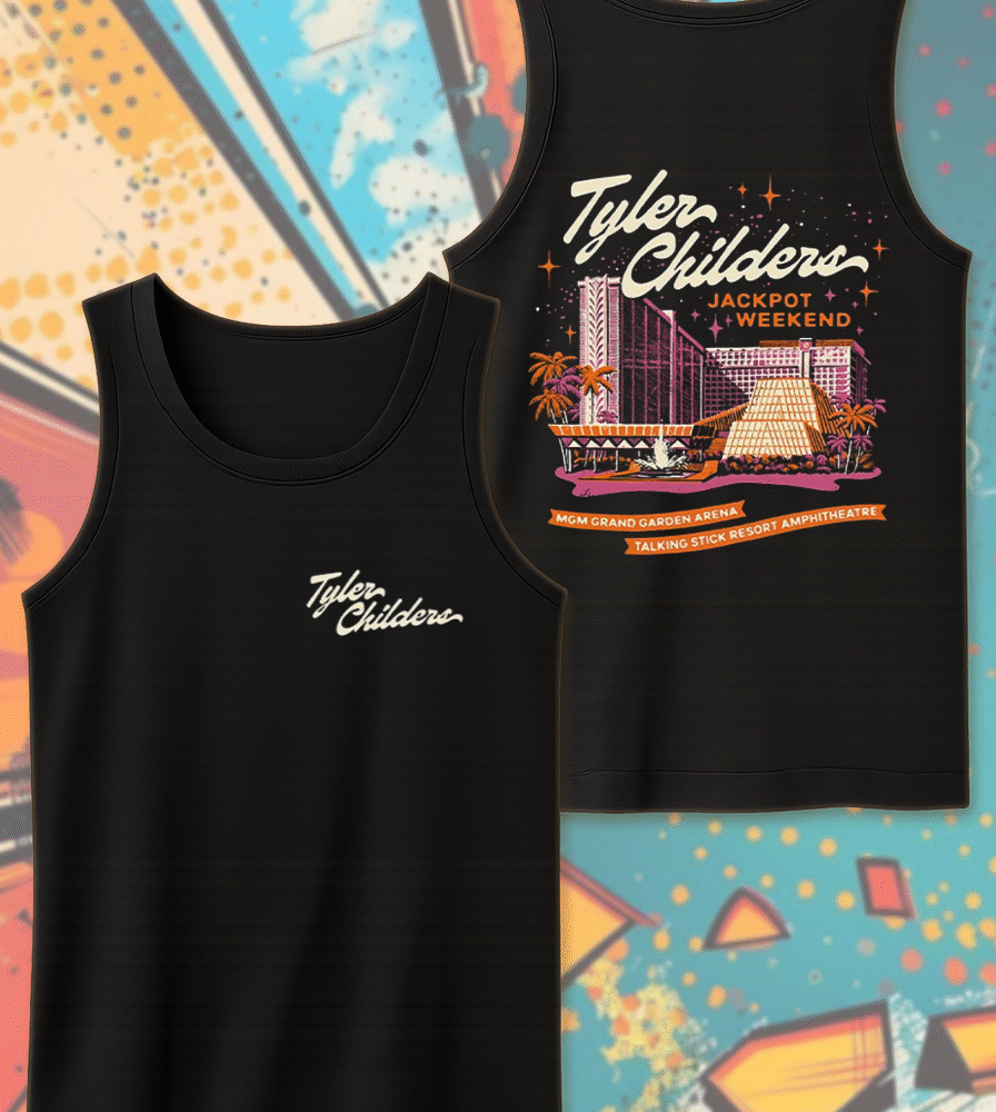 Tyler Childers Las Vegas 2025 Two-Sided Tank Top – MGM Grand Garden Arena June 7 Concert Merch (Unisex)