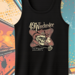 49 Winchester Tulsa 2025 Skull & Rose Tour Shirt or Hoodie – That Old Familiar Feelin’s Settin’ In