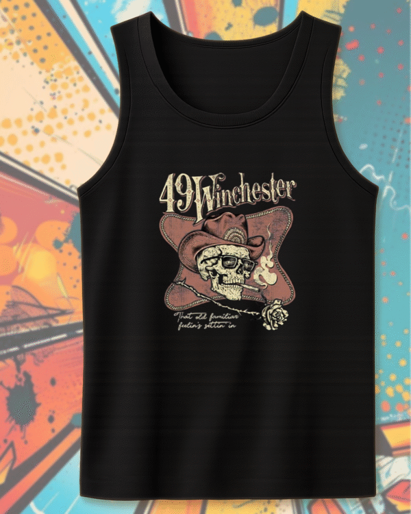 49 Winchester Tulsa 2025 Skull & Rose Tour Shirt or Hoodie – That Old Familiar Feelin’s Settin’ In
