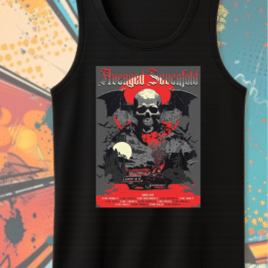 Avenged Sevenfold Europe Tour 2025 Shirt or Hoodie – Burning Car Poster Art with Summer Tour Dates