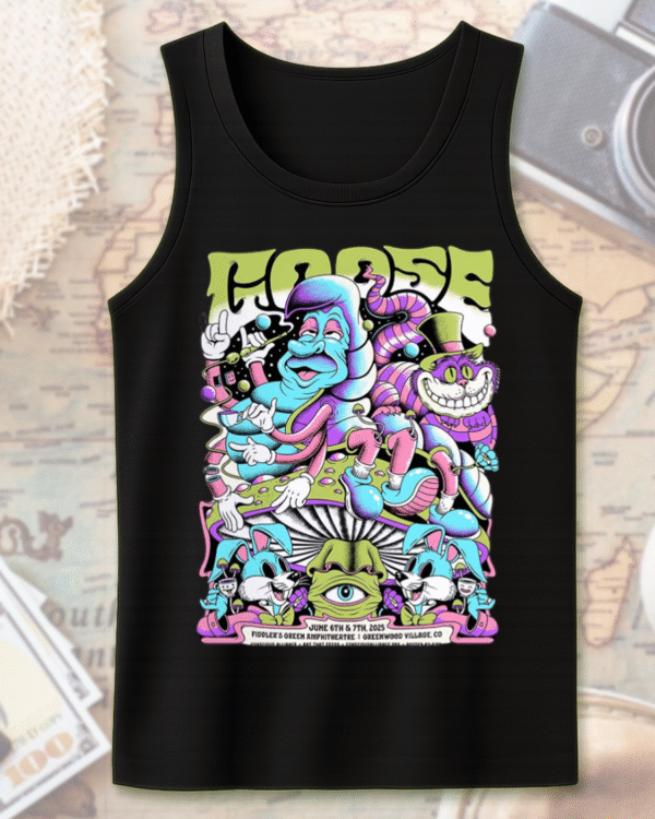 Goose 2025 Greenwood Village Shirt or Hoodie – June 6–7 Fiddler’s Green Concert Poster Tee