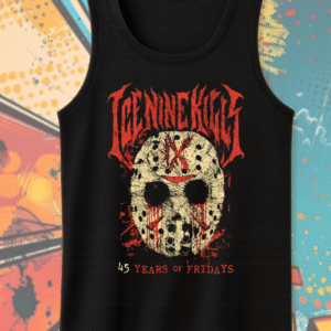 Ice Nine Kills x Jason Voorhees 45 Years of Fear Tank Top – Friday the 13th Horror Tribute