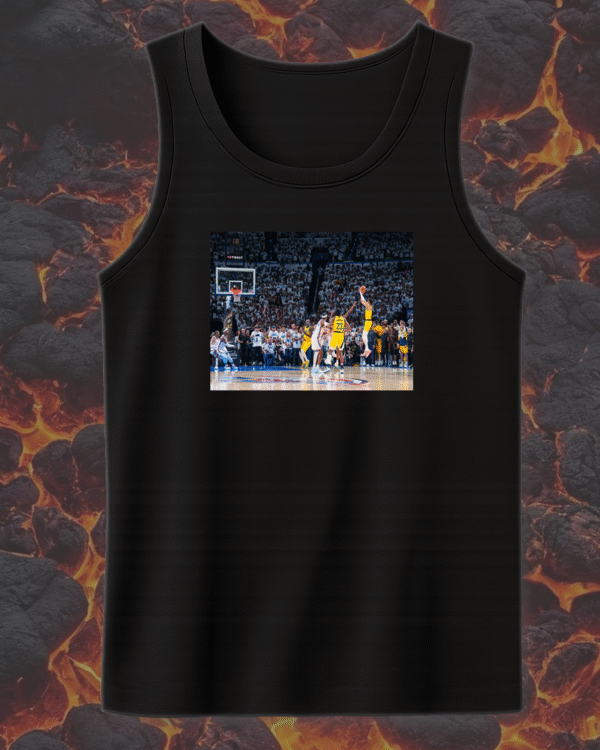 "BIG TIME BUCKET" Tyrese Haliburton Clutch Buzzer-Beater – NBA Playoffs 2025 T-Shirt, Hoodie, Sweatshirt, Tank Top & Long Sleeve - Image 12