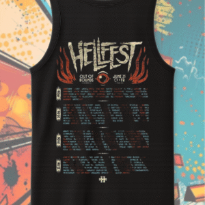 Hellfest 2025 Savage Tiger Shirt or Hoodie – Clisson France June 19–22 Lineup Two-Sided Tour Merch