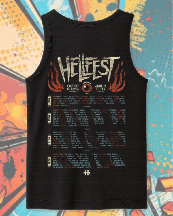 Hellfest 2025 Savage Tiger Shirt or Hoodie – Clisson France June 19–22 Lineup Two-Sided Tour Merch
