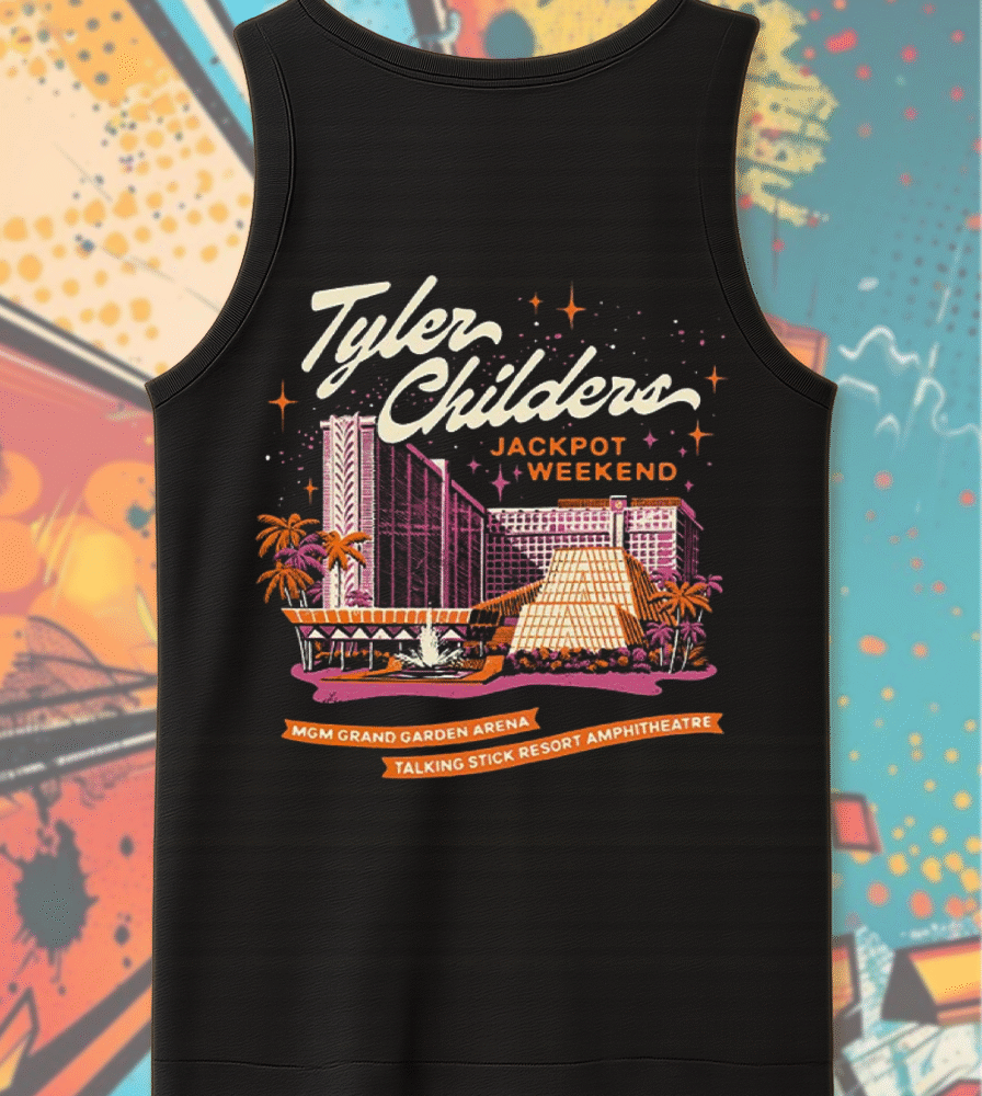 Tyler Childers Las Vegas 2025 Two-Sided Tank Top – MGM Grand Garden Arena June 7 Concert Merch (Unisex)