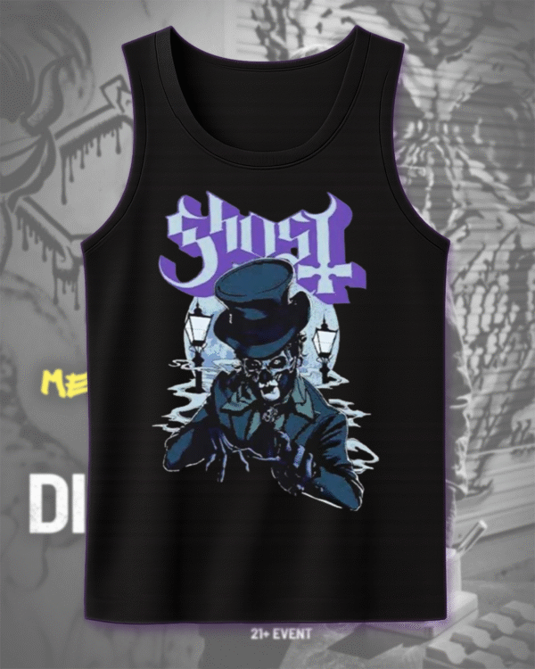 Ghost Skeletour World Tour 2025 – Two-Sided T-Shirt, Hoodie, Sweatshirt, Long Sleeve, Tank Top | Praha Czechia May 11 Exclusive Pop-Up Shop - Image 12
