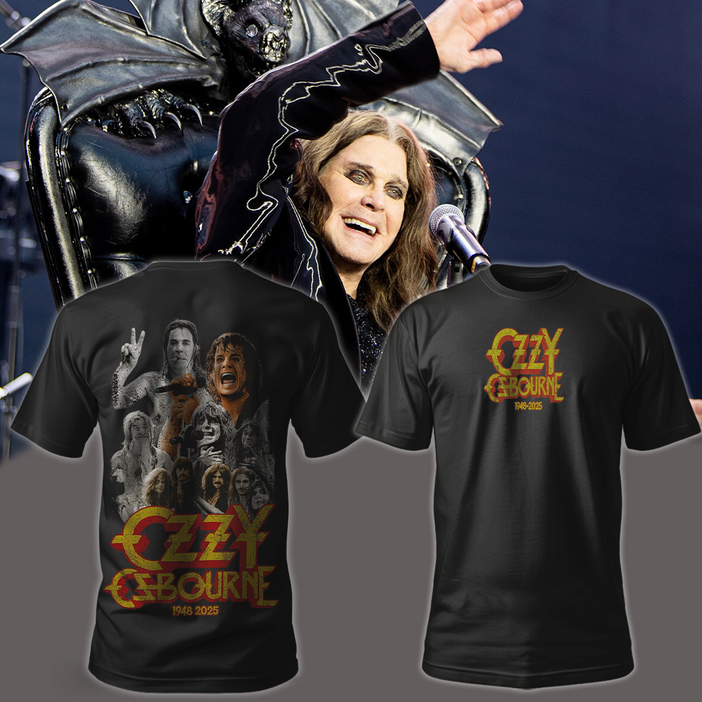 Ozzy Osbourne Memorial Tribute Tour 1948–2025 Two-Sided T-shirt – Black Sabbath Heavy Metal Legend Tee