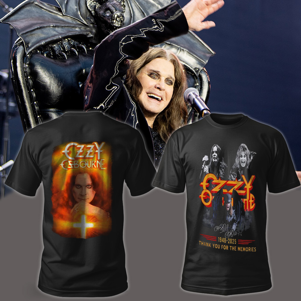 Ozzy Osbourne Thank You for the Memories 1948–2025  Two-Sided T-shirt Memorial Tribute Tee for Heavy Metal Fans (1F2140)